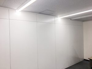 スチールパーテーション施工後