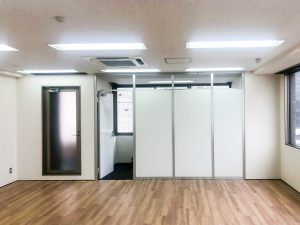 パーテーション施工後