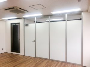 パーテーション施工後