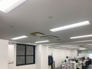 間仕切り施工前 天井