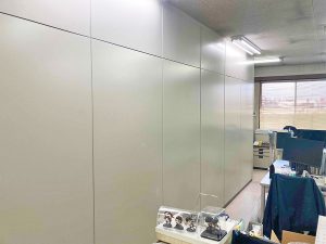 スチールパーテーションの施工防音仕様