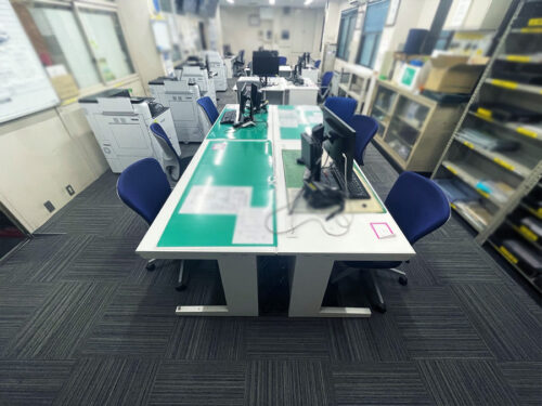 タイルカーペット施工後