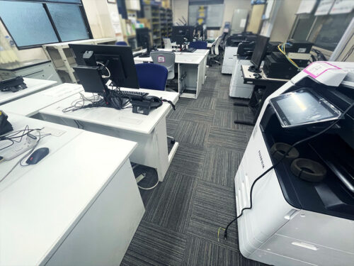 タイルカーペット施工後