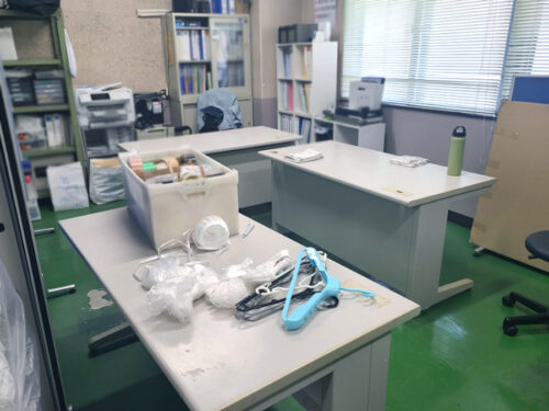 納品設置の様子