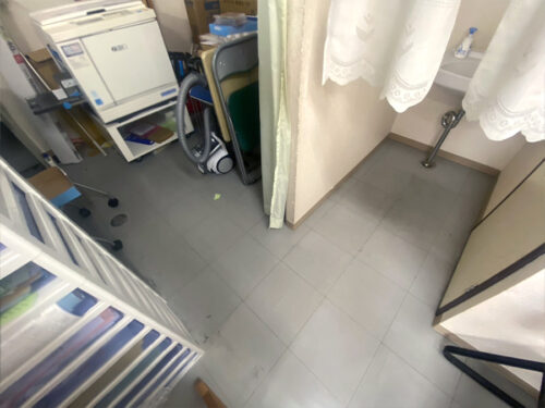 床施工前