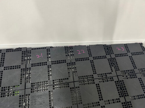 OAフロア施工の様子