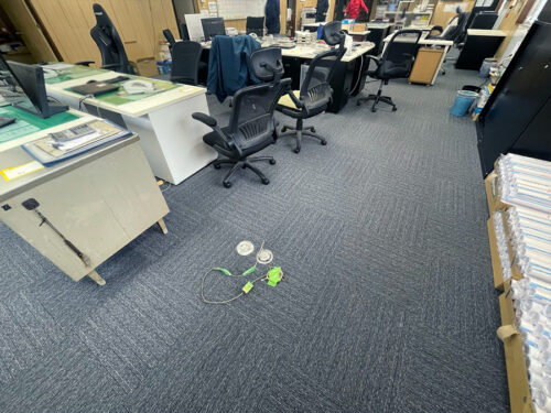 タイルカーペット貼替後