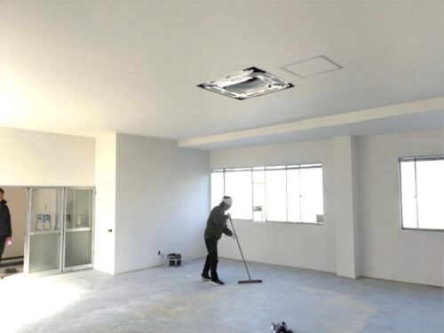 天井ボード施工後