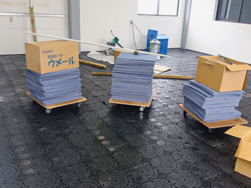 OAフロア設置・カーペット貼替