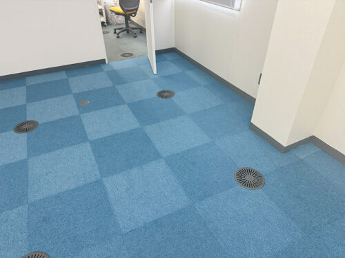 タイルカーペット施工後