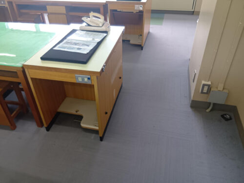 被服室　施工